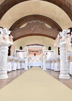 Velour Flat Aisle Runner - Nut eventcarpetsonline.co.uk