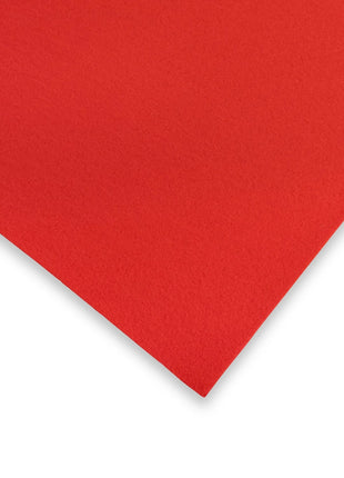 Velour Flat Aisle Runner - Tomato Red eventcarpetsonline.co.uk